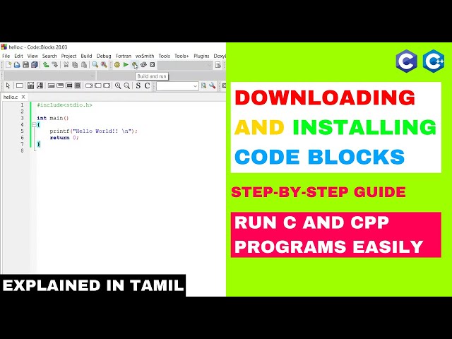 Download and Install Code Blocks | C and C++ Programming | Step-by-step guide | தமிழ்