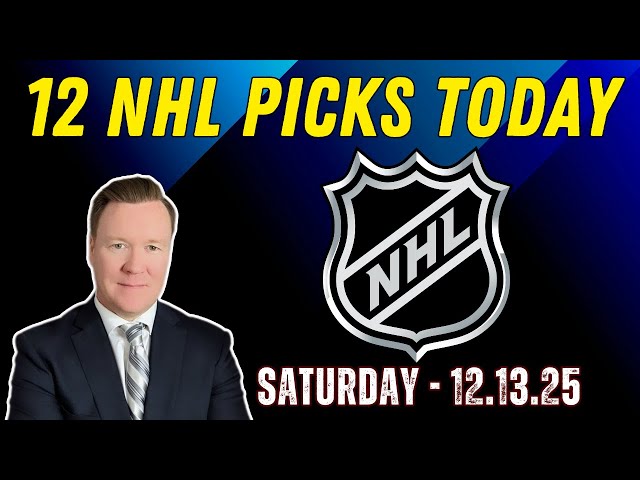 Saturday 12 NHL Betting Picks l 12/13/25 l Vernon’s Best NHL Bets, Expert Picks and Predictions