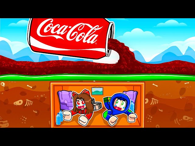 CAN WE SURVIVE THE COCA COLA TSUNAMI IN ROBLOX 😱