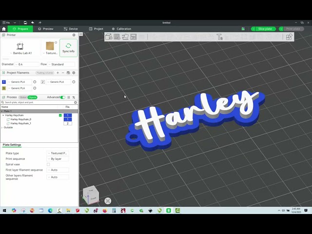 Creating a Custom Name Keychain in Bambu Studio - FREE DESIGN FILE!