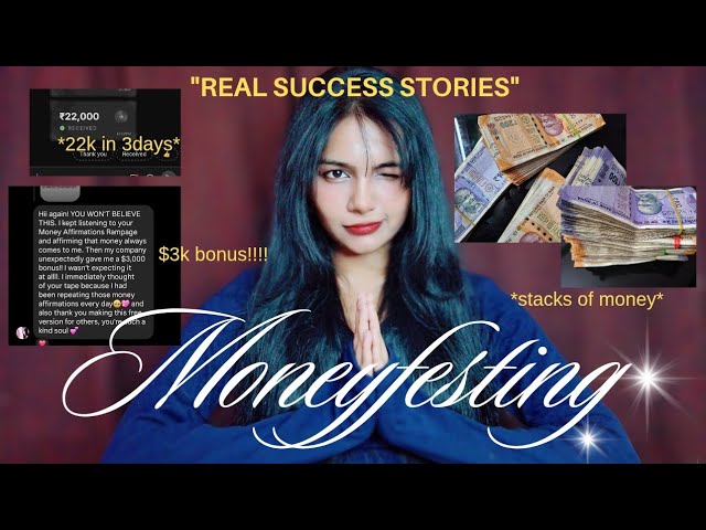 How to Manifest MONEY With Affirmations 💸 | real Success Stories + Tips