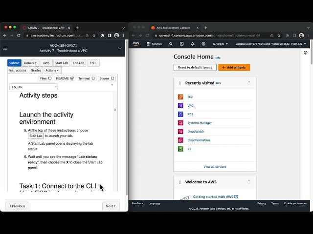 AWS Academy Cloud Operations (SysOps) Module 7: Activity 7 - Troubleshoot a VPC