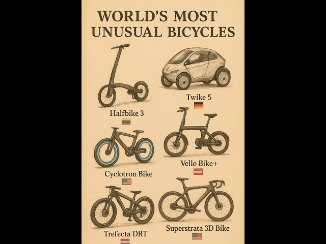 6 MOST UNUSUAL BICYCLES in the World! 🚴‍♂️✨ | You Won’t Believe #3!