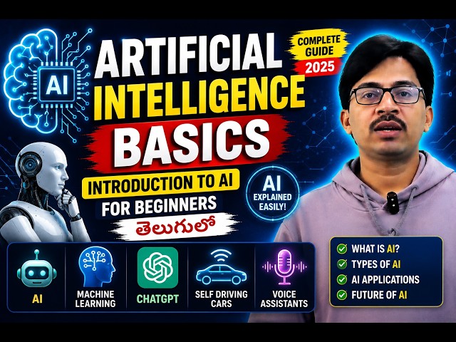 What is Artificial Intelligence? | AI Complete Beginner Guide | Telugu