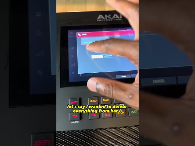 How to Delete many Bars at Once on MPC