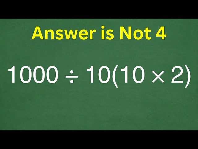 One Small Mistake Ruins This Calculation — Did You Make It?