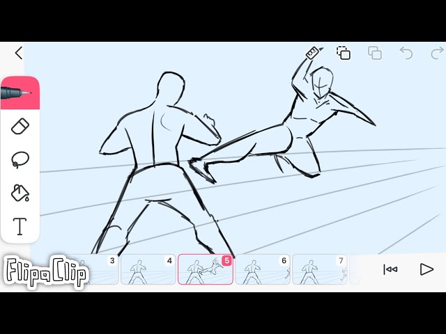 How to Animate Fight scene in Flipaclip #fight