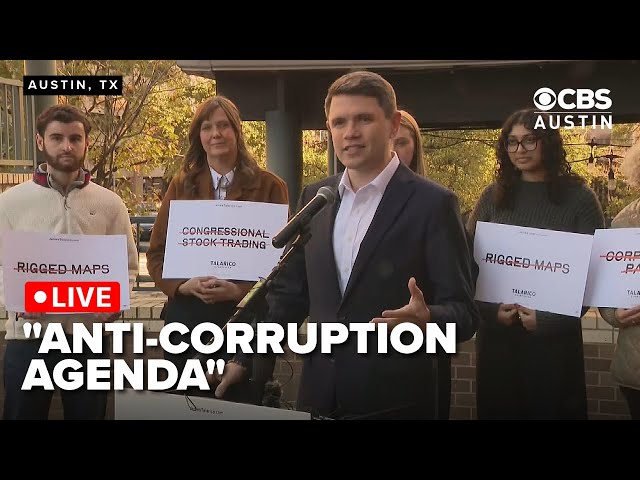 WATCH LIVE: Texas State Representative James Talarico unveils "anti-corruption agenda"
