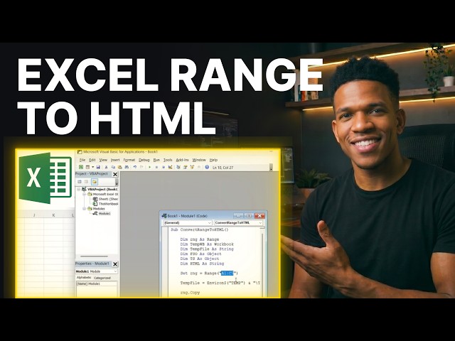 How to Convert Excel Range to HTML in Excel VBA [2026] | Step-by-Step