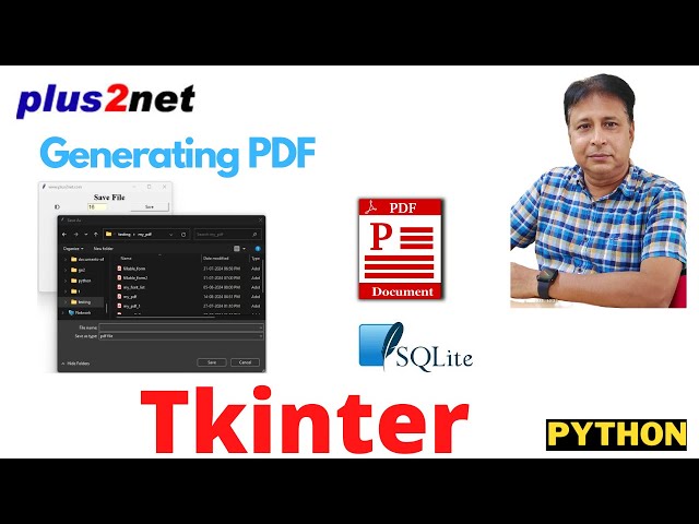 Create a Python GUI to Save Student Data as PDF Using Tkinter, SQLite, and ReportLab