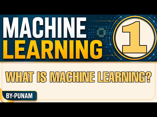 What is Machine learning ? ONE SHOT VIDEO |Solved examples |Statistics by Punam |