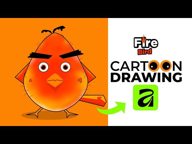 How To Draw Cartoon in Affinity By Canva Using Vector Studio