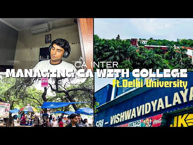Day in My Life: Balancing CA Prep with DU College | Study Vlog 📚 
