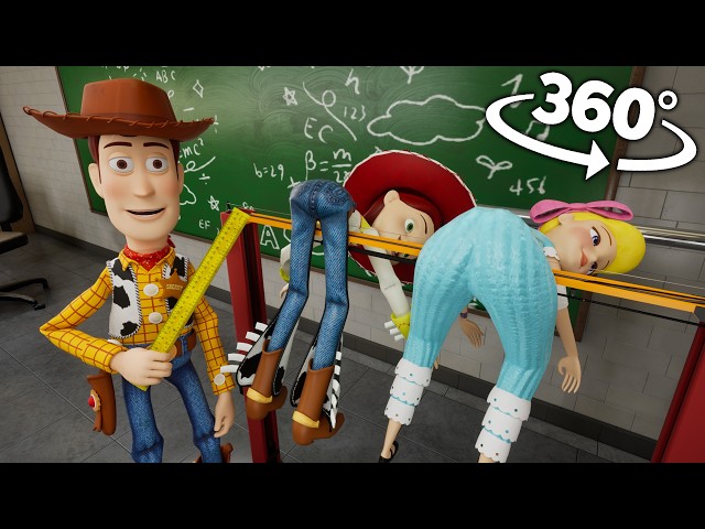 Toy Story 5 - Woody Teacher Punished In School! | VR 4K