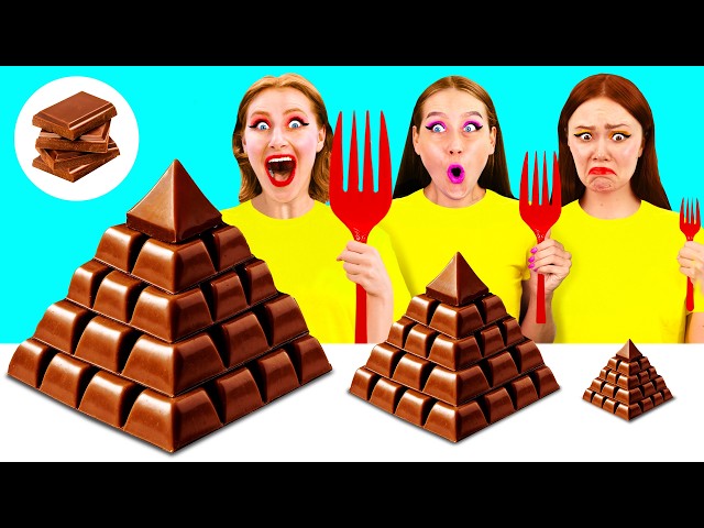 Big, Medium and Small Plate Challenge | Fantastic Food Hacks by PaRaRa Challenge