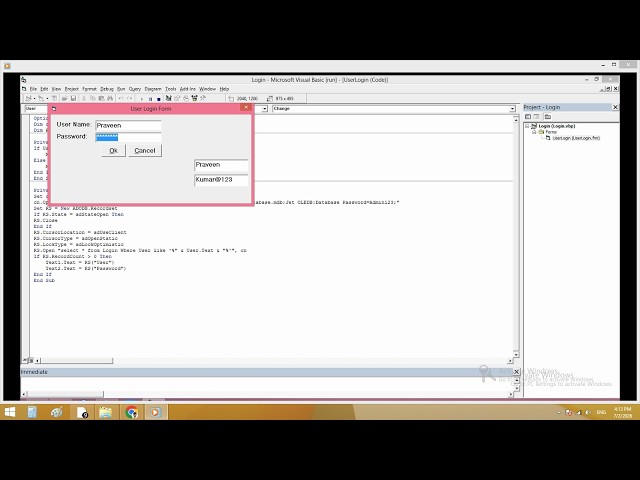 How to Create a Login Form in VB6.0 | Visual Basic 6.0 Login System with MS Access Database