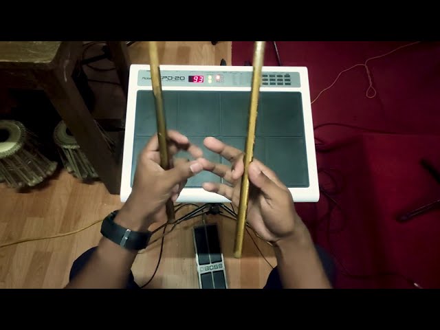 Octapad TUTORIAL- 10 || Roland spd 20 || For hand speed excercise || Octapad music || In Bangla ||