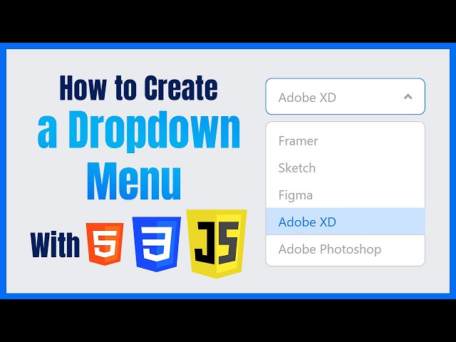 How To Create a DropdownList  using  HTML CSS And JavaScript