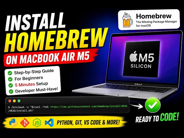 How to Install Homebrew on Mac | How to Install brew on macOS M5 chip