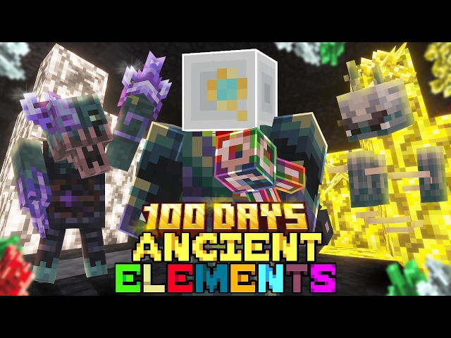 I SURVIVED 100 DAYS in the ANCIENT ELEMENTS MOD.... Here's what happened.