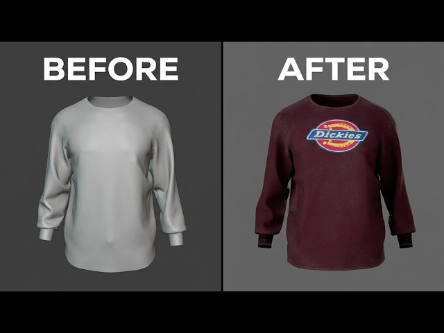 "The Process" Texturing a Shirt using Substance Painter - Timelapse