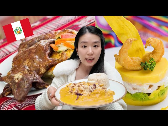 Asian tries AUTHENTIC PERUVIAN food for the first time 🇵🇪