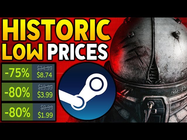NEW HISTORIC LOW Steam Game Deals + More Steam PC Game Deals UNDER $10!
