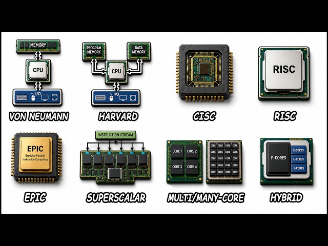 Every CPU Architecture Explained in Detail in 17 Minutes!