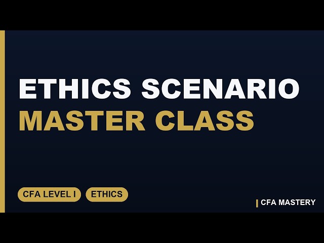 Ethics Scenario Master Class: Soft Dollars, Research, and Brokerage | CFA Level I Ethics (2026)