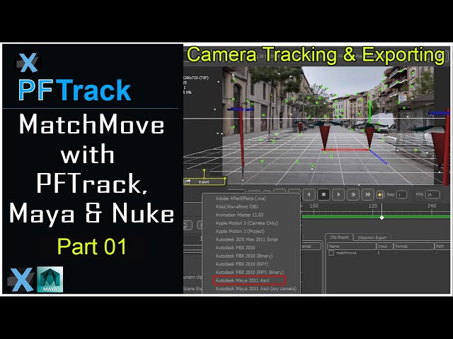 PFTrack Tutorial - Matchmoving With PFTrack,Maya & Nuke Part_01 [English] | PFTrack Camera Tracking