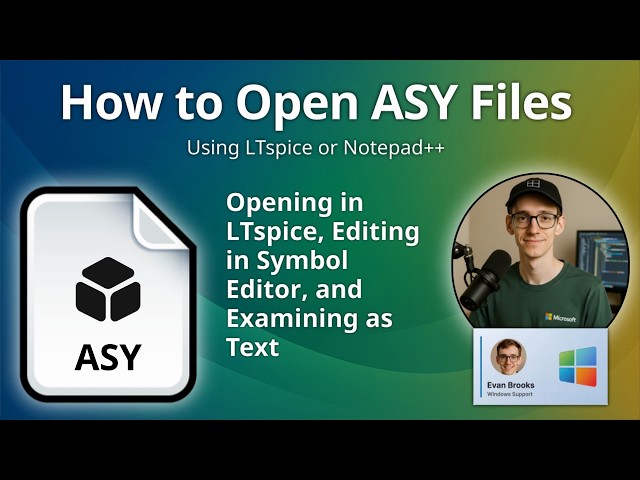 How to Open ASY Files (LTspice IV Symbol)