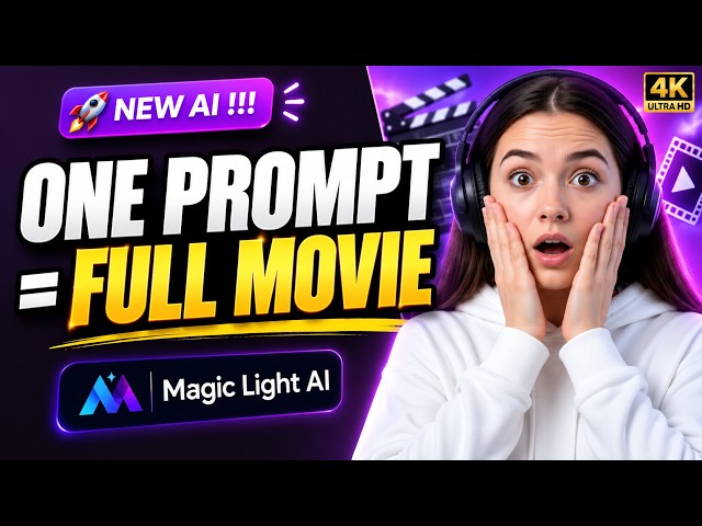 Create Cinematic AI Movies With One Prompt Using Magic Light AI
