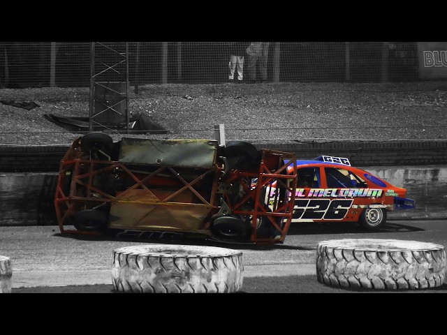 National Saloon Stockcar races at Cowdenbeath racewall 28/03/2026