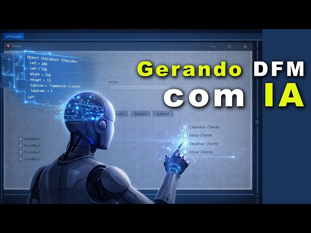 Gerando DFM(Componente Visual) com IA 🤩🚀 #delphi #developer #programming #ia #ai
