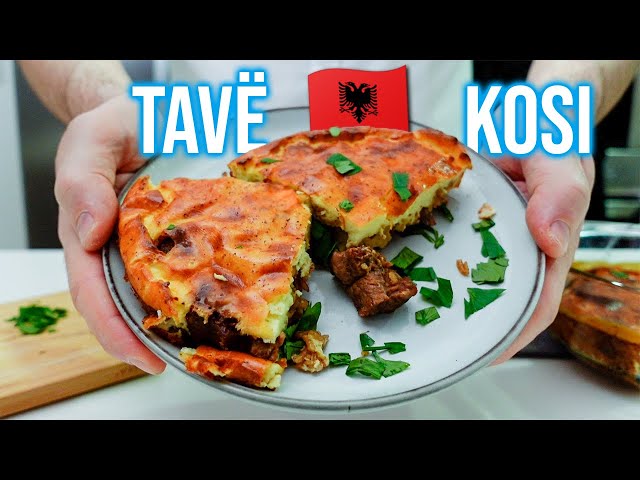 MOUTH-WATERING Albanian casserole with tender lamb meat | TAVE KOSI Recipe