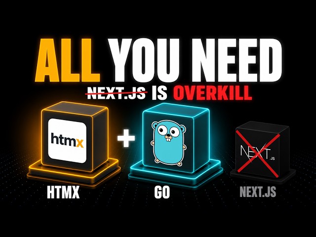 HTMX + Go Is All You Need (Next.js Is Overkill)