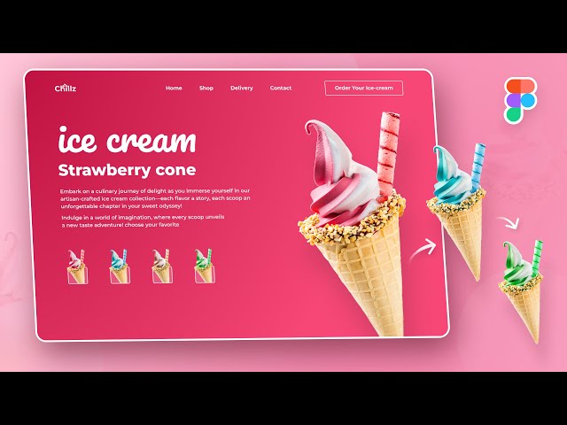 Figma Slider with Carousel Animation | Landing Page UI Design | Prototype Tutorial