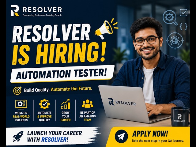 Resolver Hiring Automation Tester 🚀   Apply Now