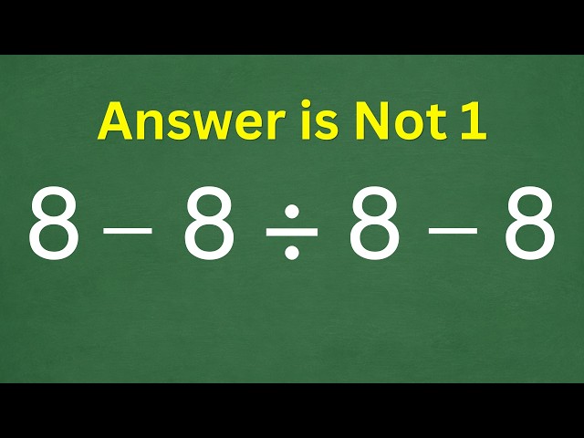 Only 1 in 10 Can Solve This Math Problem!