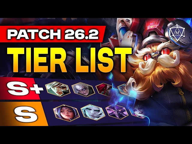 NEW Season 2026 TIER LIST for League of Legends Patch 26.02