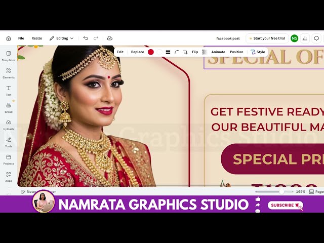 Parlour Navratri Offer Post Design | Beauty Parlour Offer Poster Design | Canva Tutorial