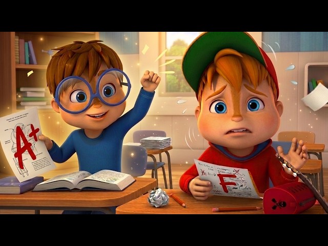 30 Min of Funny School Moments! 📓🍎 Alvin and the Chipmunks | Cartoon for Kids