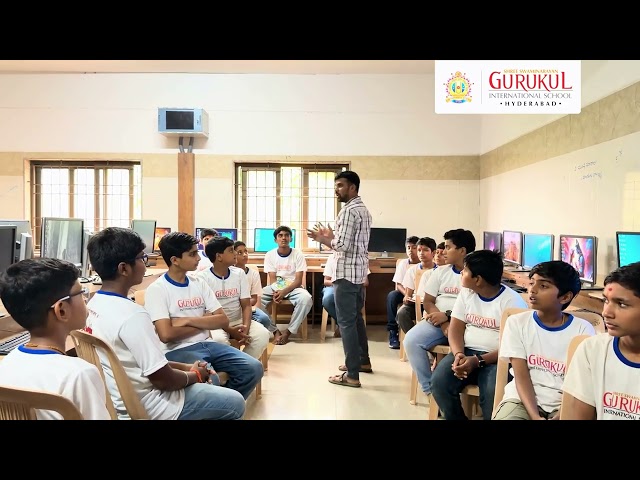 Computer Lab Practical 💻 | Students Learn MS PowerPoint | Gurukul Hyderabad