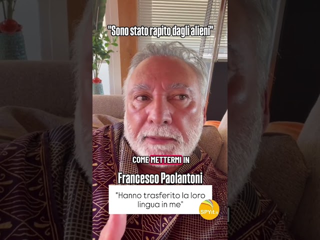 "Gli alieni mi hanno rapito" #FrancescoPaolantoni #alieni #extraterrestri #rapimento #viral