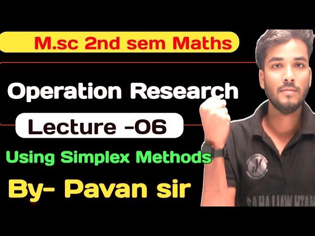 Operation Research// Using Simplex Methods to solve System of  Linear equations