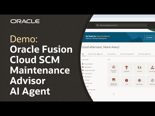 Oracle Fusion Cloud SCM Maintenance Advisor AI Agent: Demo