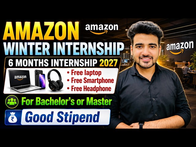 Amazon Winter Internship 2027 | Free Courses & Preparation Resources 🔥Open to ALL