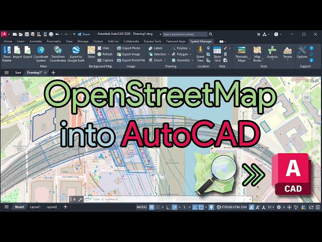 Import OpenStreetMap data into AutoCAD