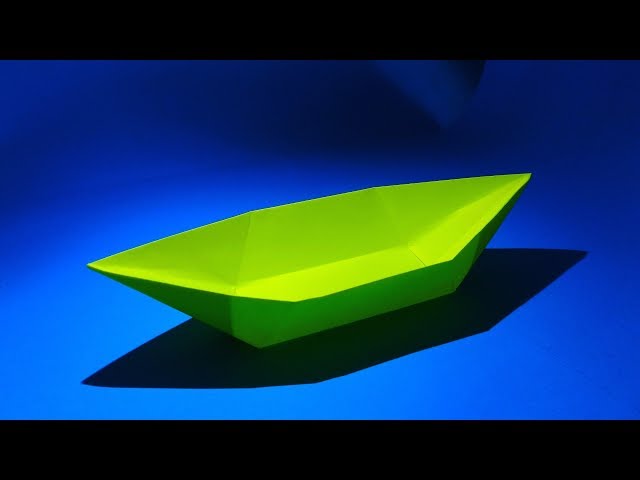 How to make a paper boat that floats - Origami boat