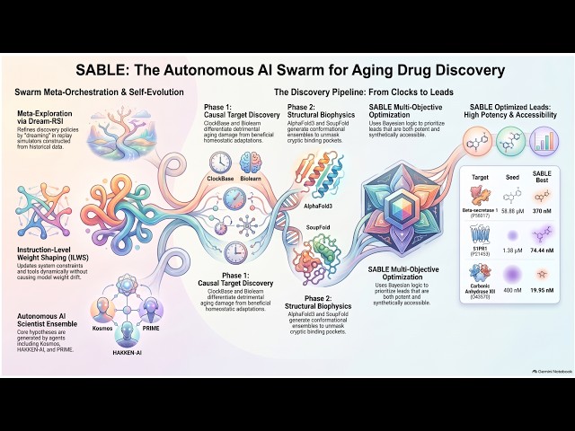Coordinated AI Agent Teams for Anti Aging Therapeutic Development